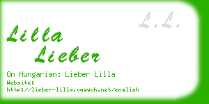 lilla lieber business card